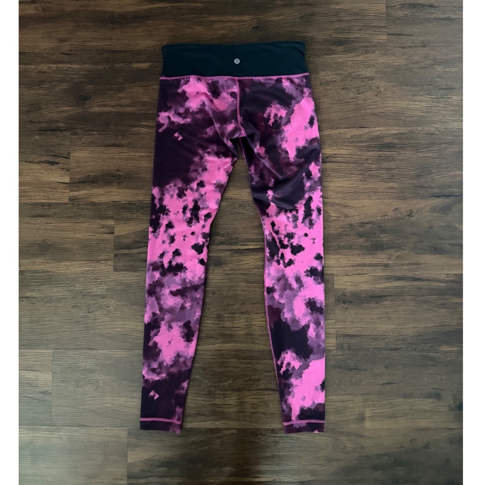 Lululemon Purple Pink Tie-Dye Leggings